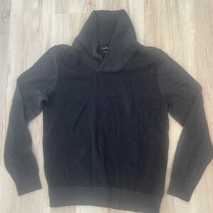 Marc Anthony Charcoal Turtleneck Sweater cotton cashmere merino wool blend mens